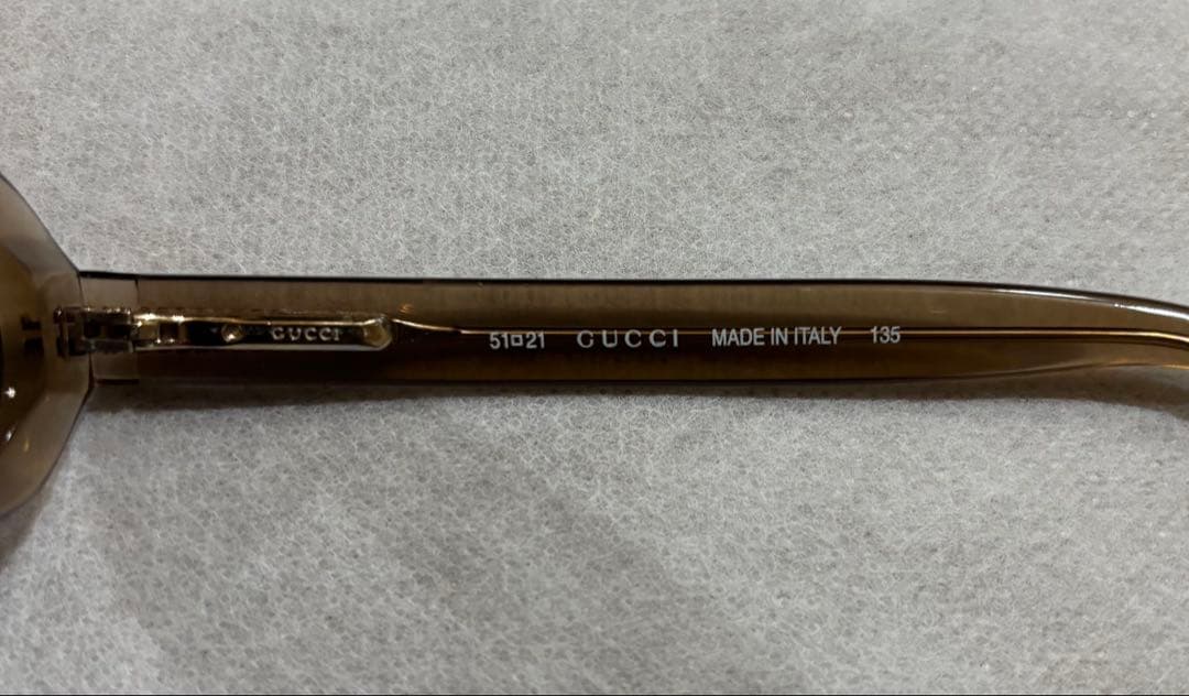 90s gucci サングラス 上杉柊平 氏 着用 モデル　クリアブラウン