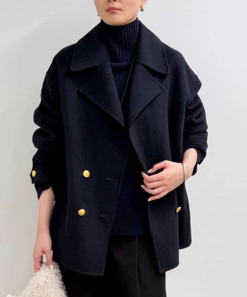 【LOUNGEDRESS】ミドルリバーコート　ネイビー