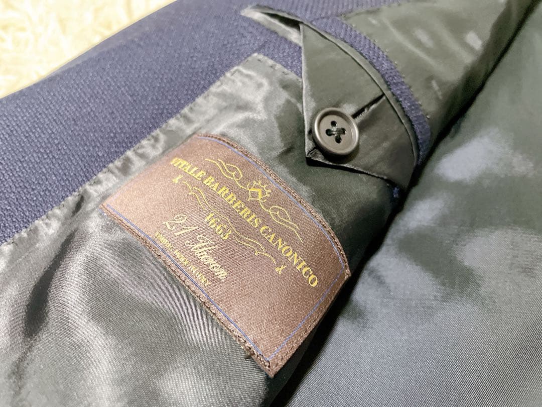 UNIVERSAL LANGUAGE CANONICO ネイビージャケット