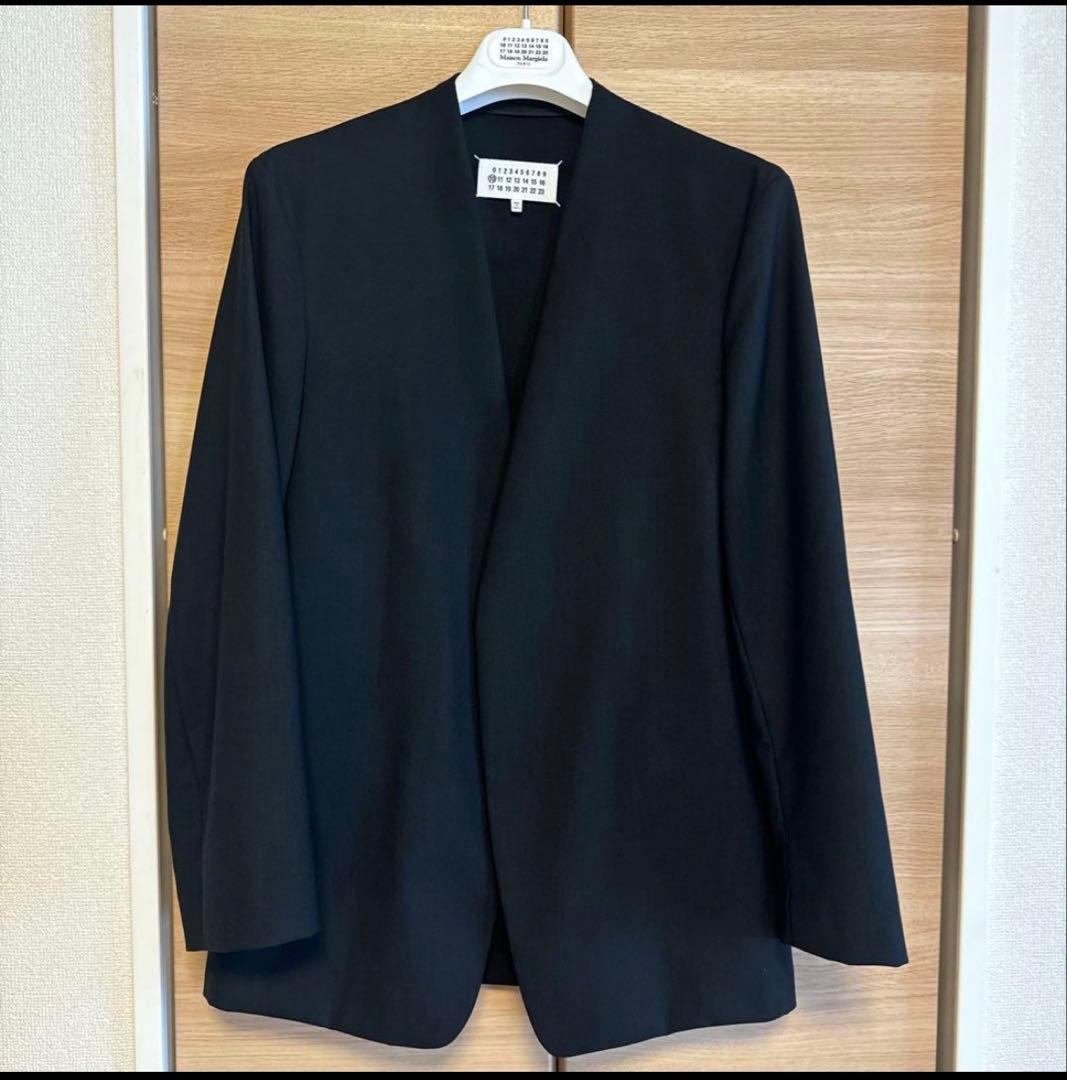 [早い者勝ち]マルジェラ ノーカラージャケット 黒