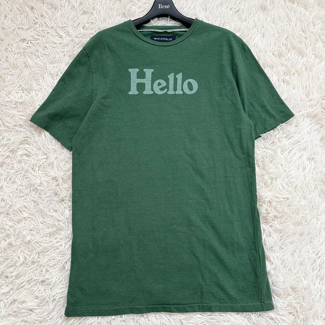 マディソンブルー 22AW ハッピープラスストア別注 Hello Tシャツ 緑