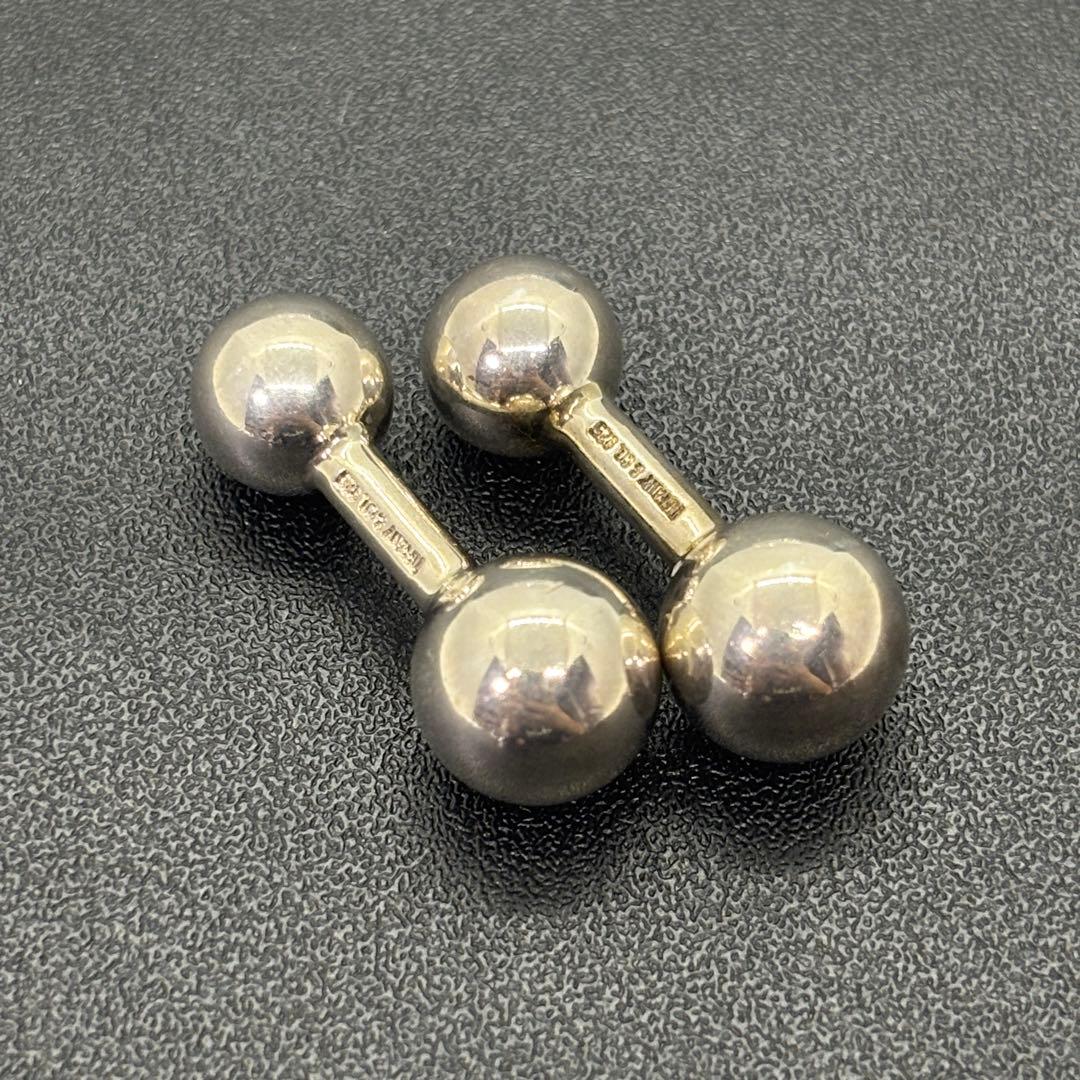 ティファニー カフスボタン ダンベル型 カフリンクス ボール 925