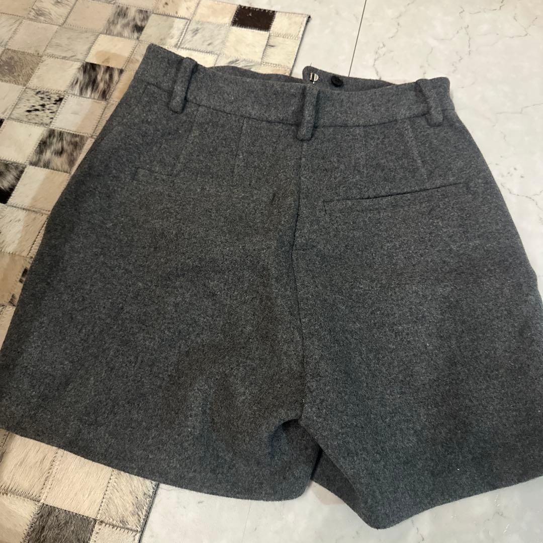 CLANE MELTON SHORT PANTS クラネ グレー 2 美品