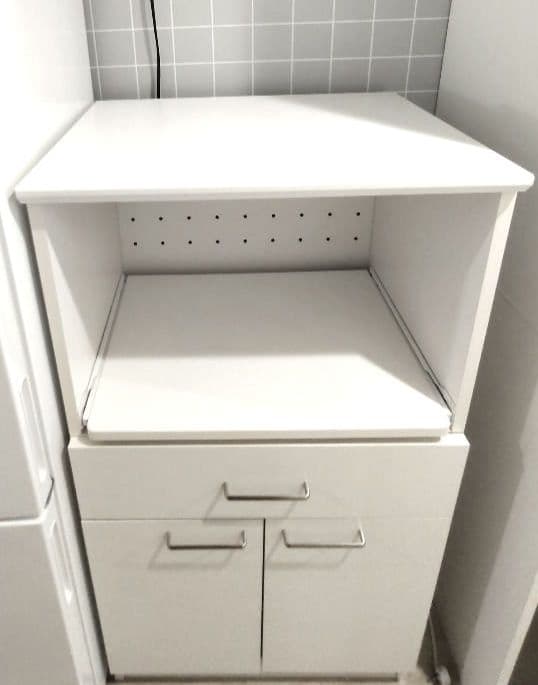 ニトリ 組み立て式レンジ台＆食器棚（取扱説明書付き）