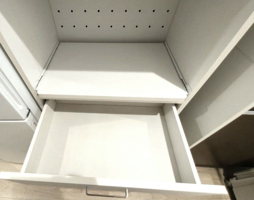 ニトリ 組み立て式レンジ台＆食器棚（取扱説明書付き）