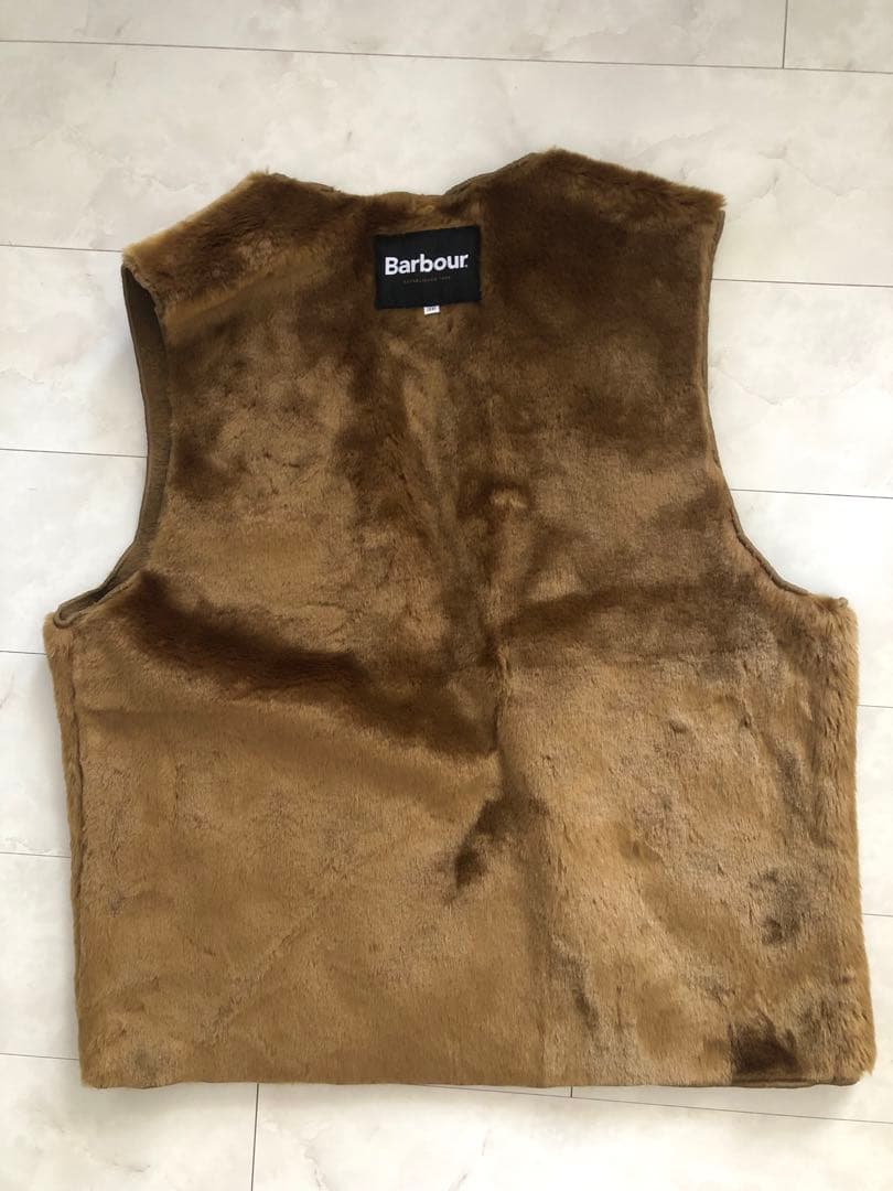 オ*ン様 Barbour バブアー ベスト ブラウン ヴィンテージ ユーロベスト