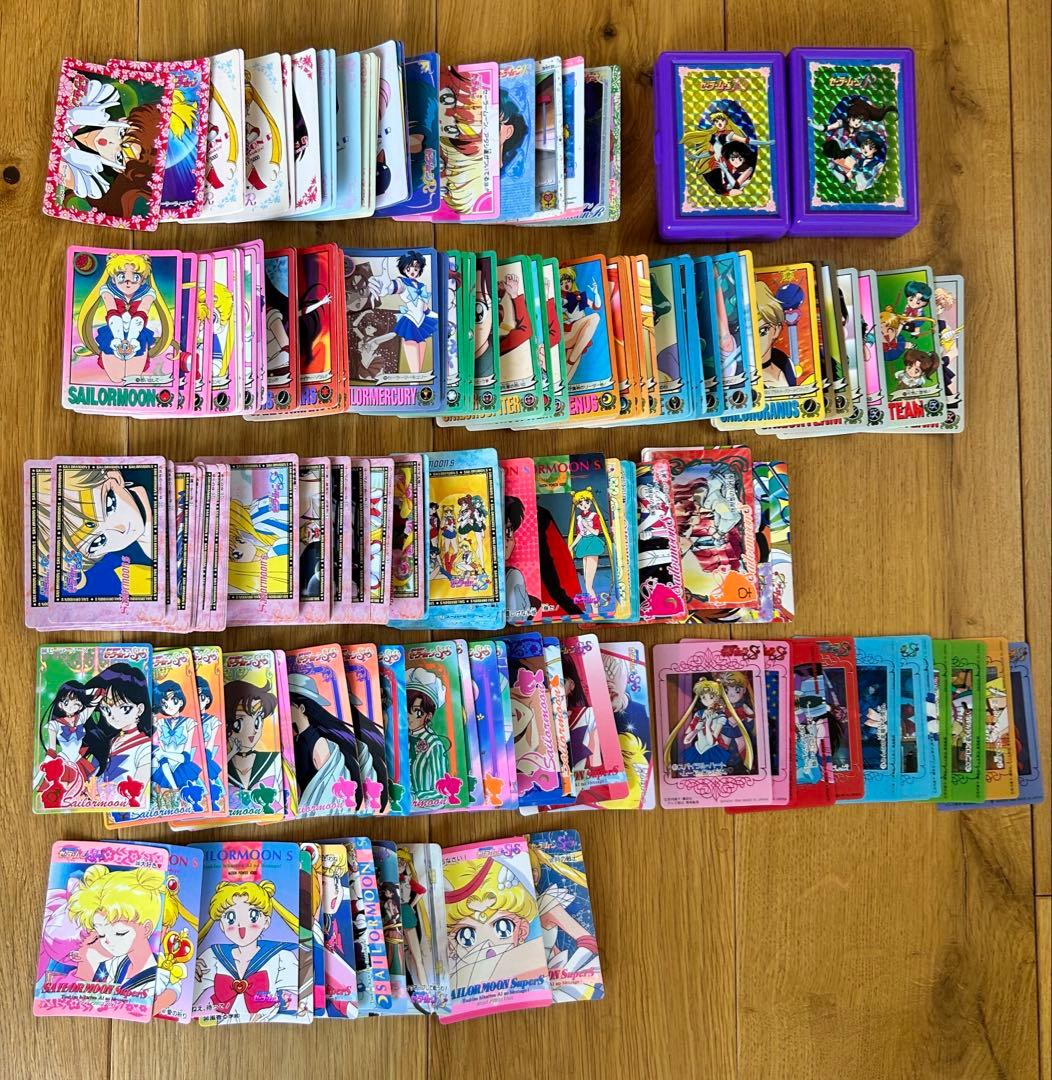 セーラームーンカード 219枚　セーラームーンRカードケース　2箱　まとめ売り