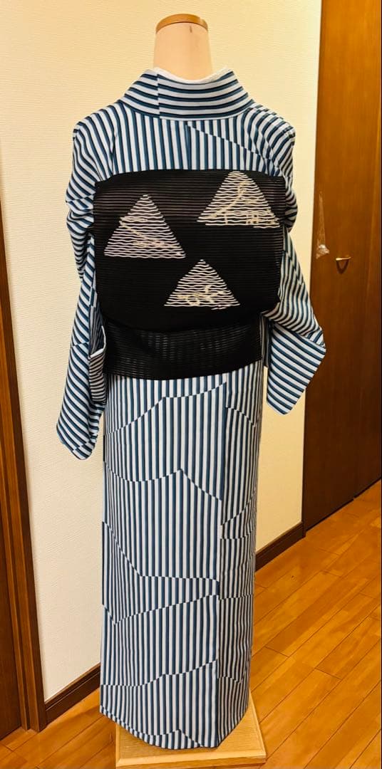 renkoさま専用★セオa紙人形シンプル素敵なストライプ夏着物