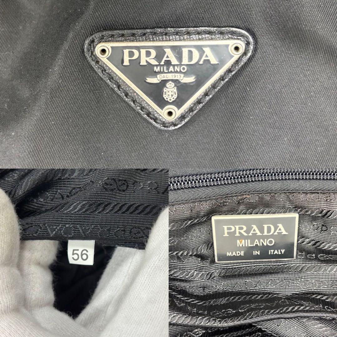 PRADA ボストンバッグ 2way ブラック 三角ロゴ テスートナイロン