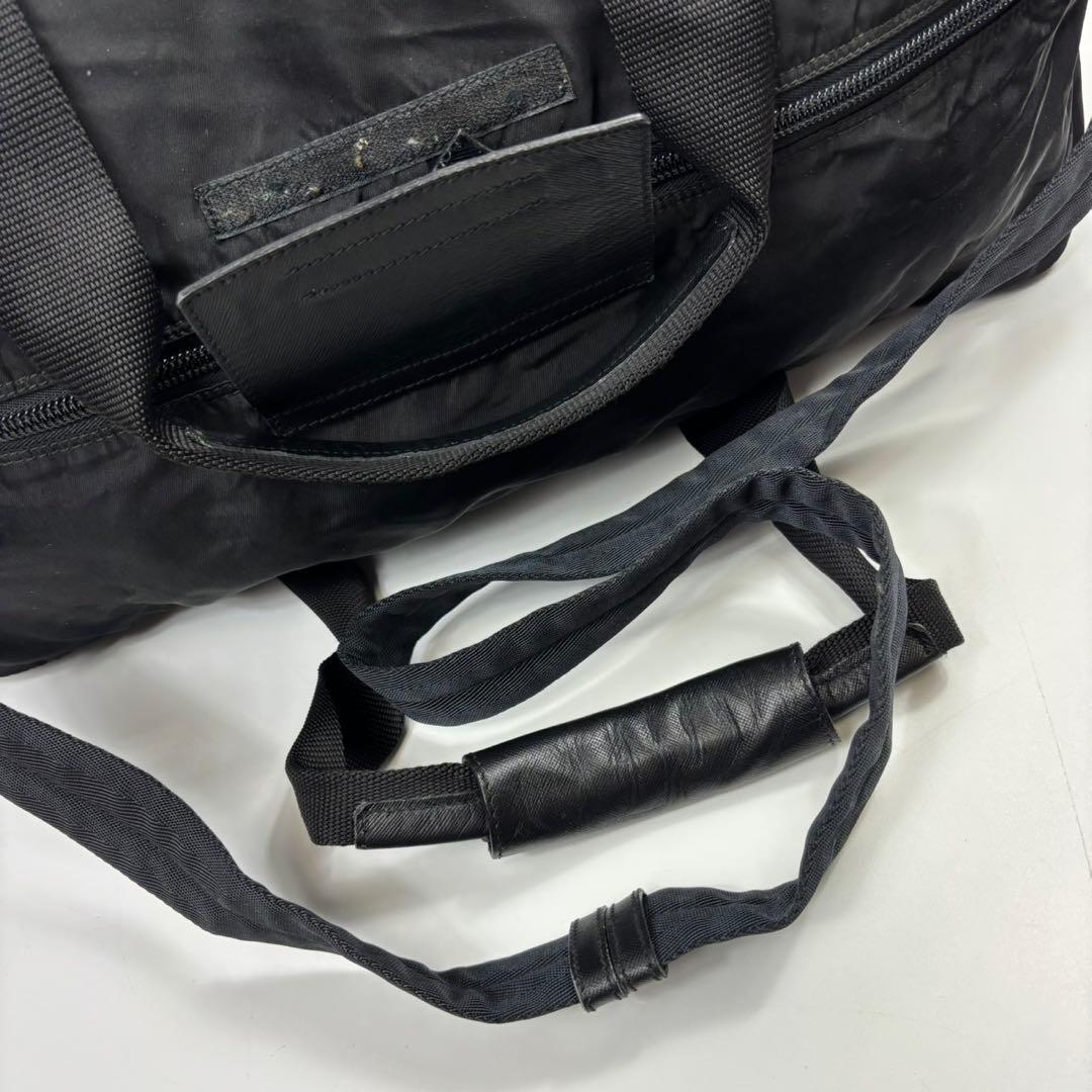 PRADA ボストンバッグ 2way ブラック 三角ロゴ テスートナイロン