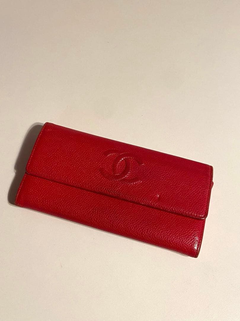 CHANEL 長財布　ピンク