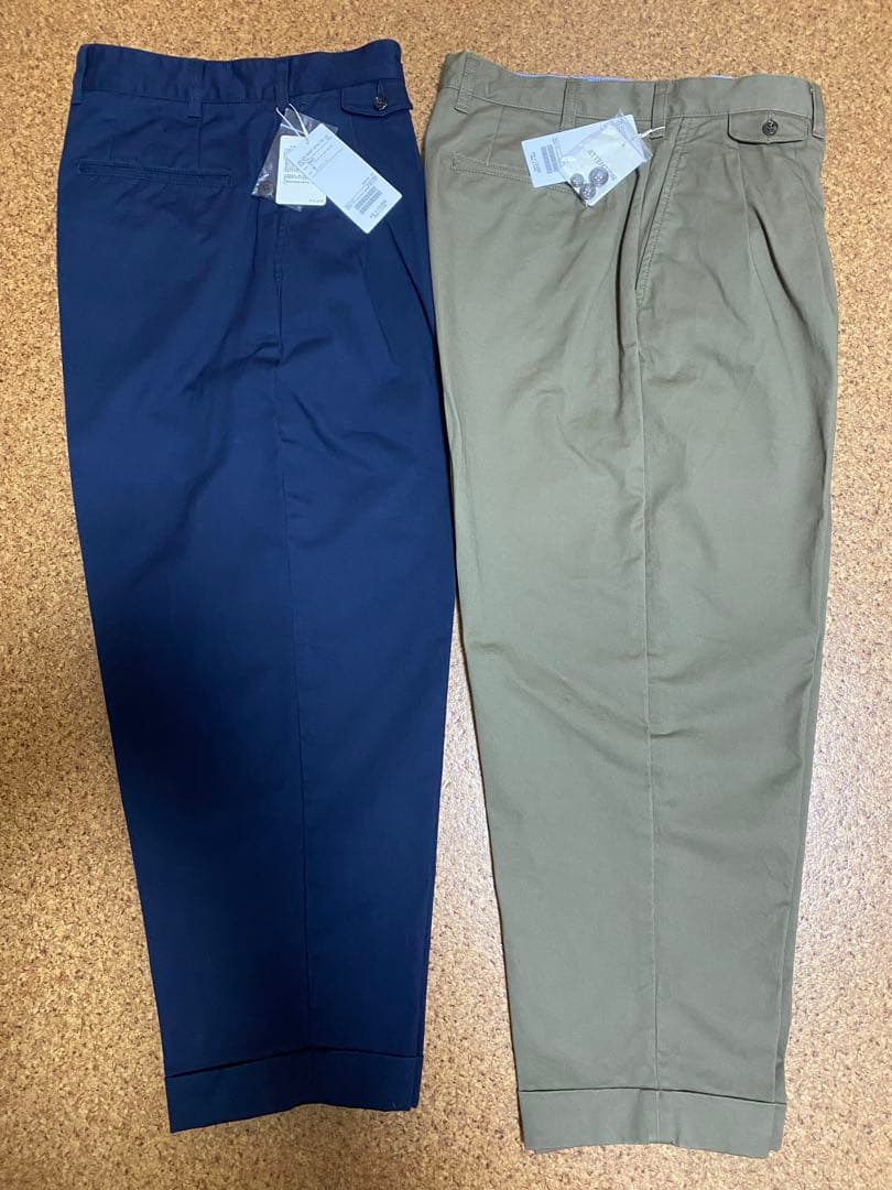 BEAMS+ 2 Pleats Tapered Twill 2本セット　未使用品