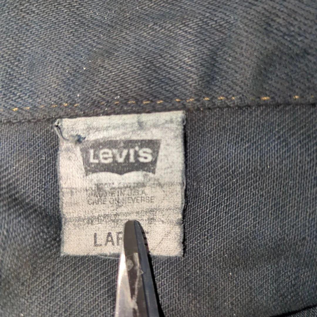 90s リーバイス 70507 後染めブラック デニムジャケット Gジャン