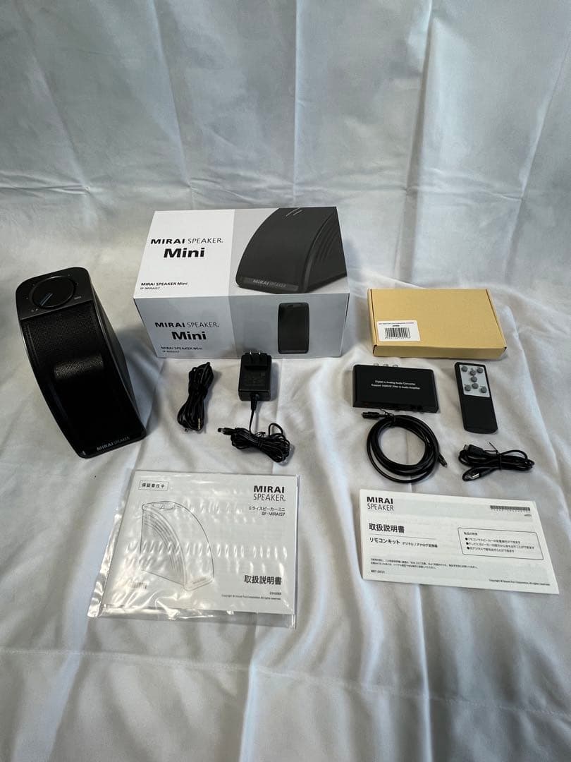 【美品】最新モデル ミライスピーカー ミニ本体とリモコンキット