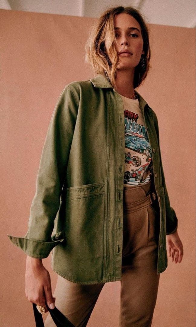 Sezane Will ジャケット カーキ コットン セザンヌ