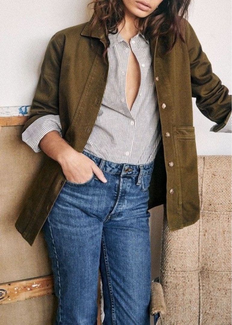 Sezane Will ジャケット カーキ コットン セザンヌ