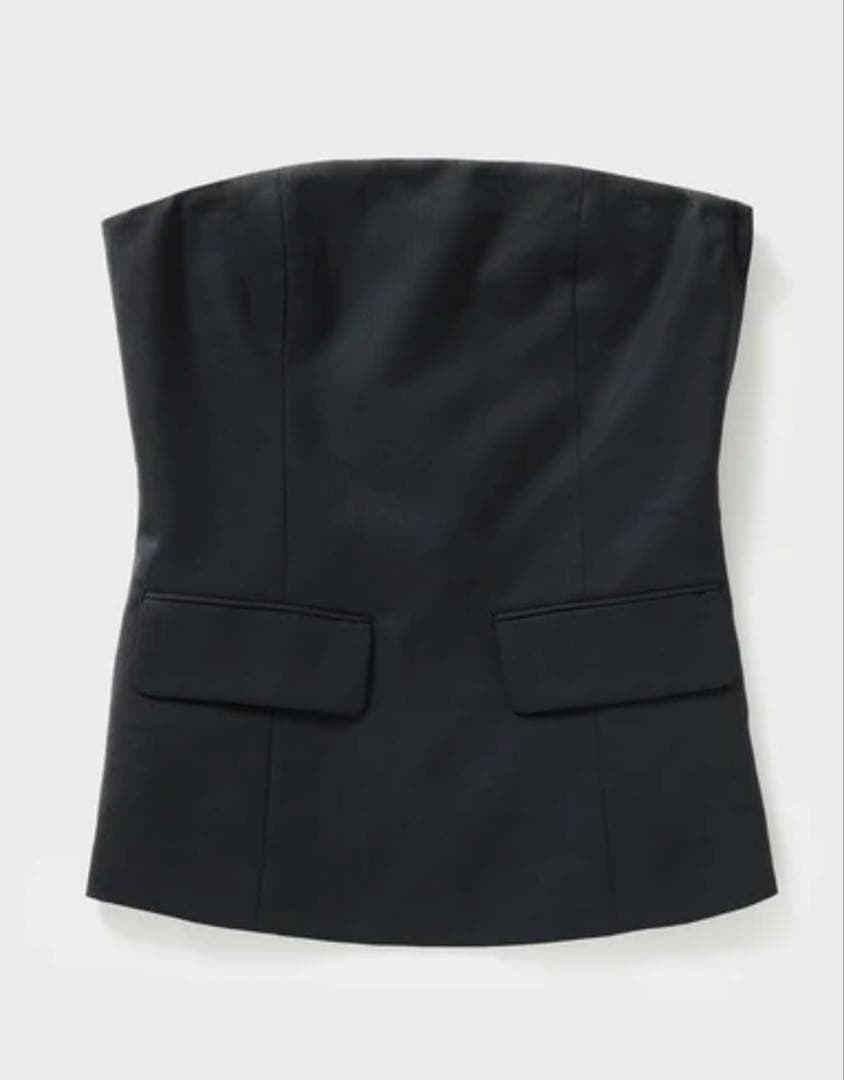 【HYKE】 VIYELLA STRAPLESS TOP