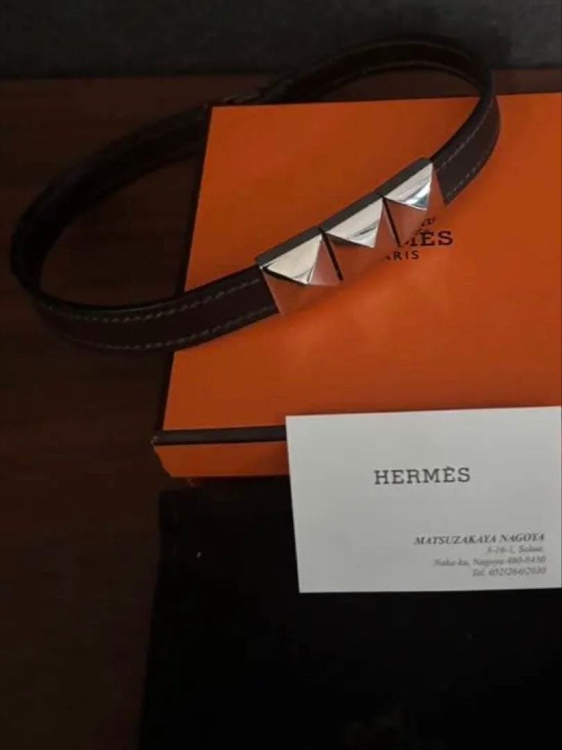 エルメス　メドール　レザー　ブレスレット