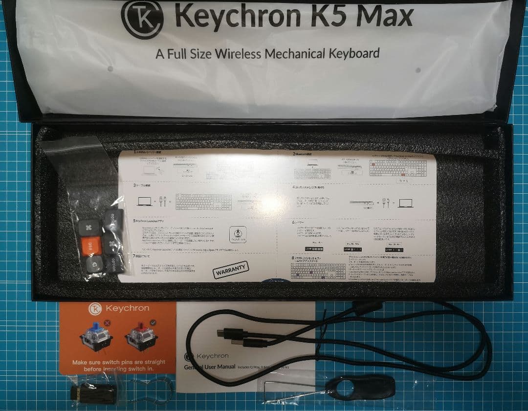 Keychron K5 Max(K5M-H6V-JIS) 静音赤軸 RGBライト