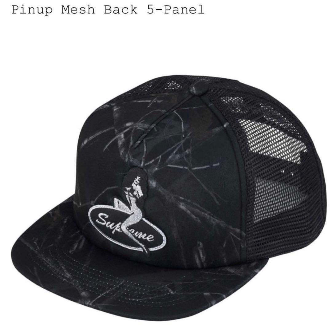 Supreme Pinup Mesh Back Black Camo 黒 カモ柄