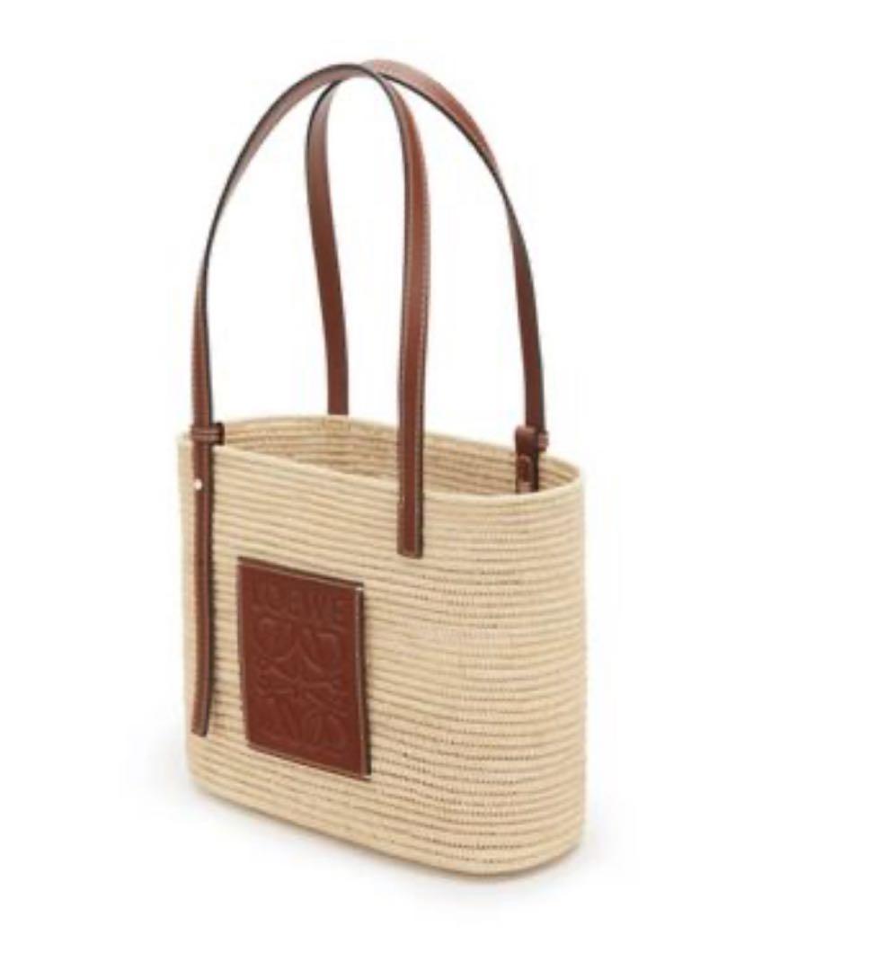 LOEWE ラフィアカゴバッグ