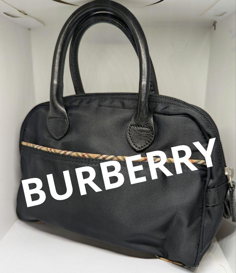 ✨希少廃盤✨バーバリー ノバチェック ミニボストン ハンドバッグ ポーチ