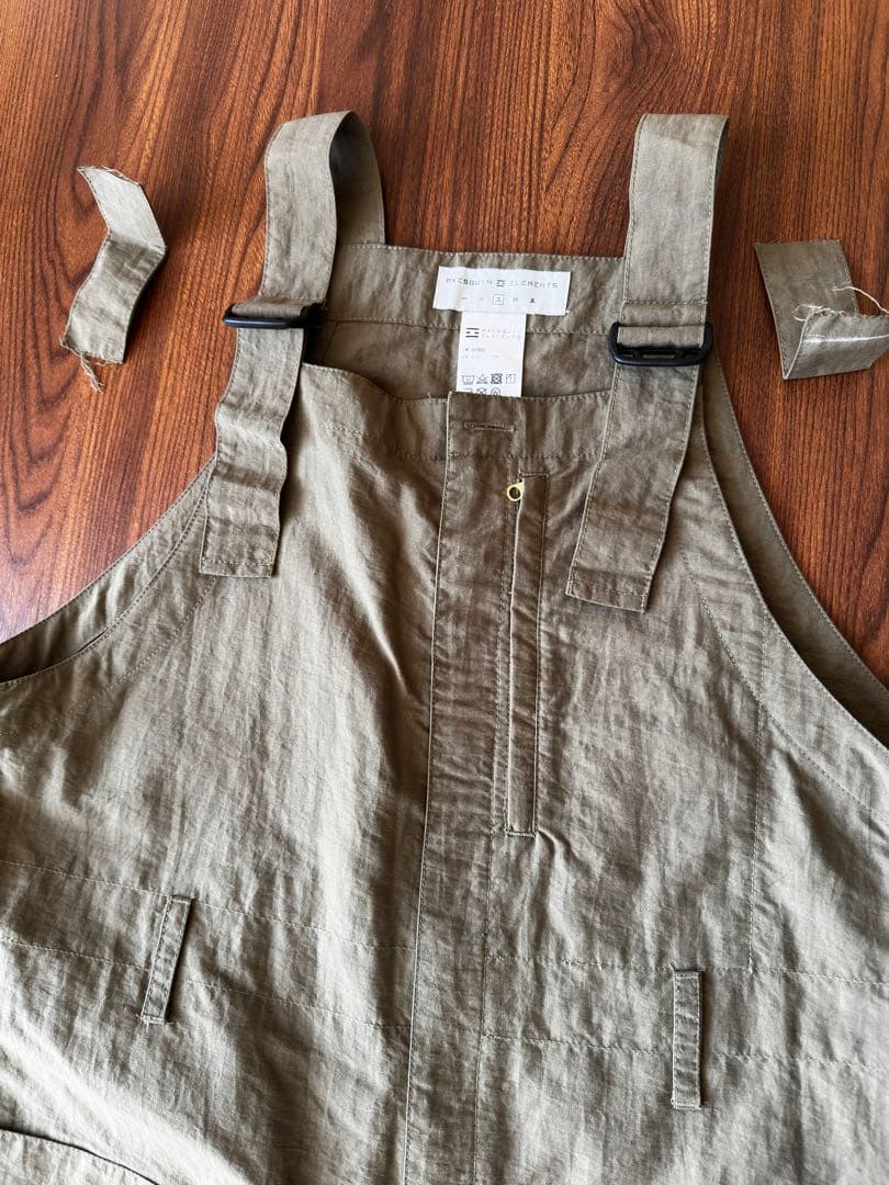 AXESQUIN ELEMENTS タッサーナイロンのオーバーオール（三）