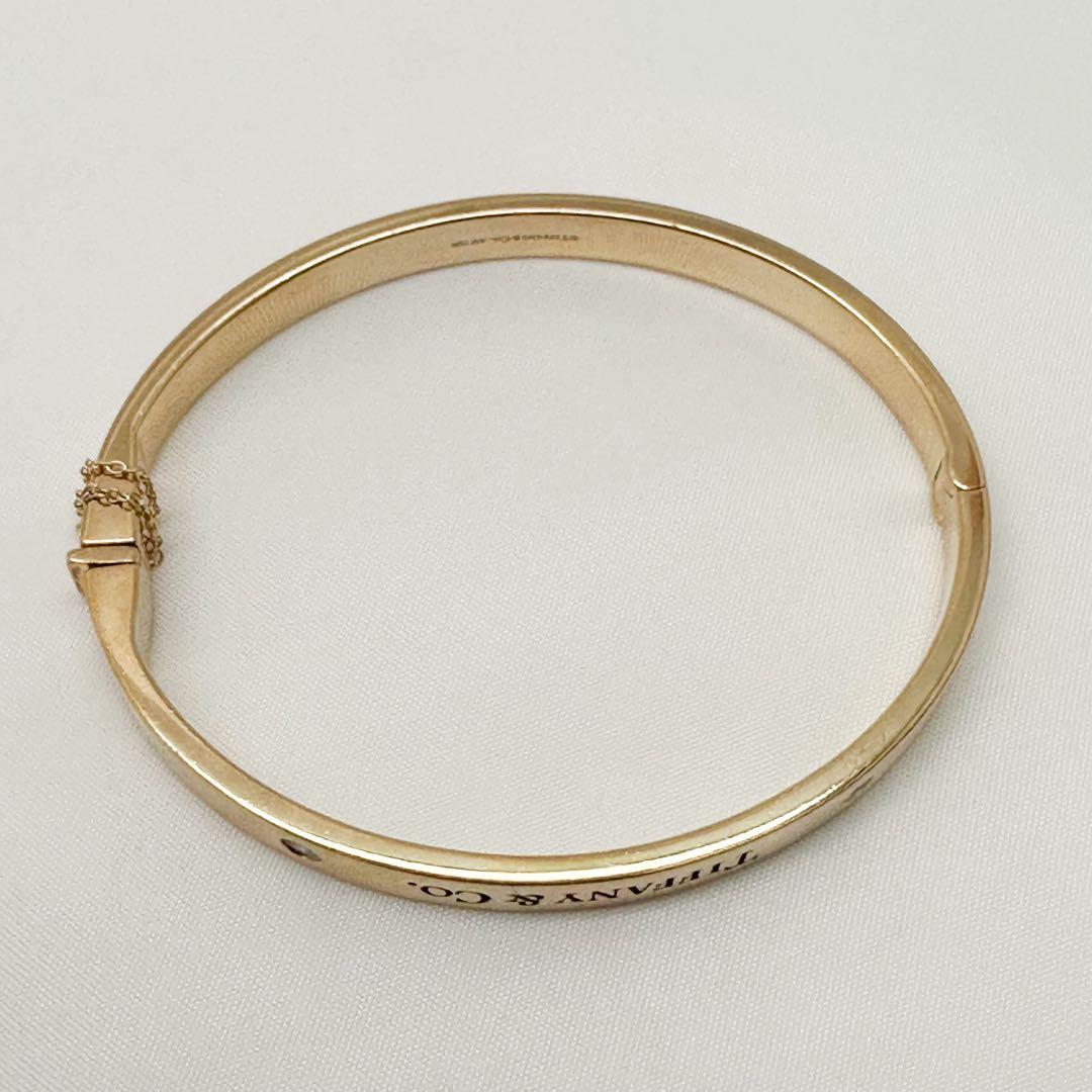 ティファニー TIFFANY&Co. 2P ダイヤ バングル ゴールド K18