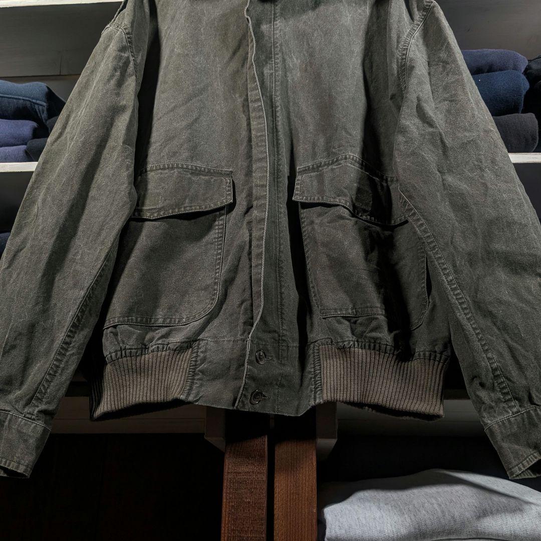 当時物オリジナル　80s　バナナリパブリック　ミリタリージャケット　オリーブ色