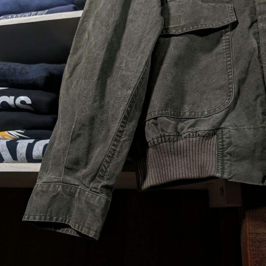 当時物オリジナル　80s　バナナリパブリック　ミリタリージャケット　オリーブ色