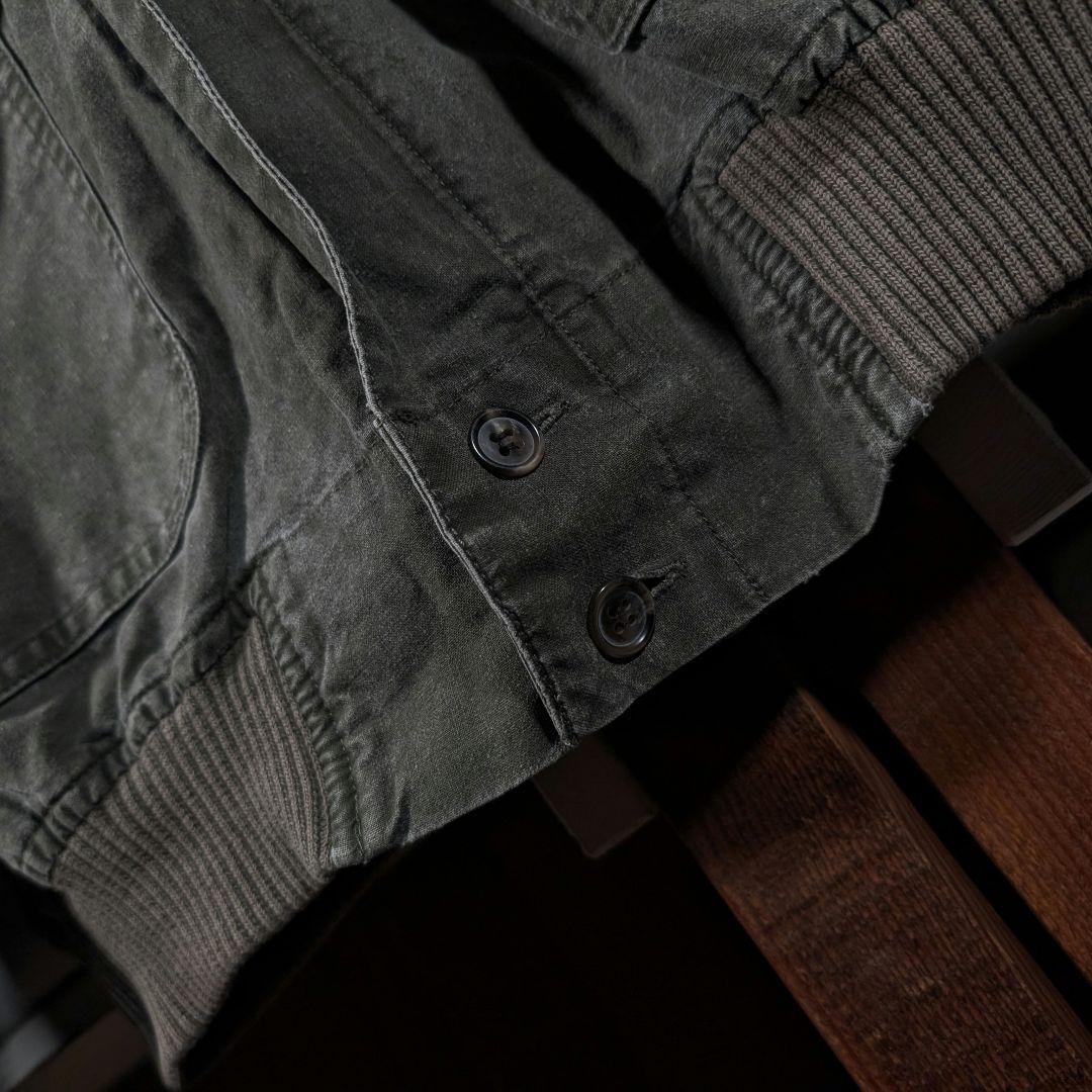 当時物オリジナル　80s　バナナリパブリック　ミリタリージャケット　オリーブ色