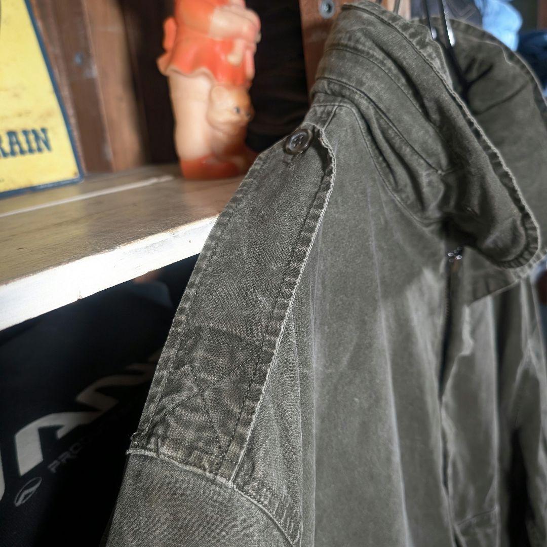 当時物オリジナル　80s　バナナリパブリック　ミリタリージャケット　オリーブ色