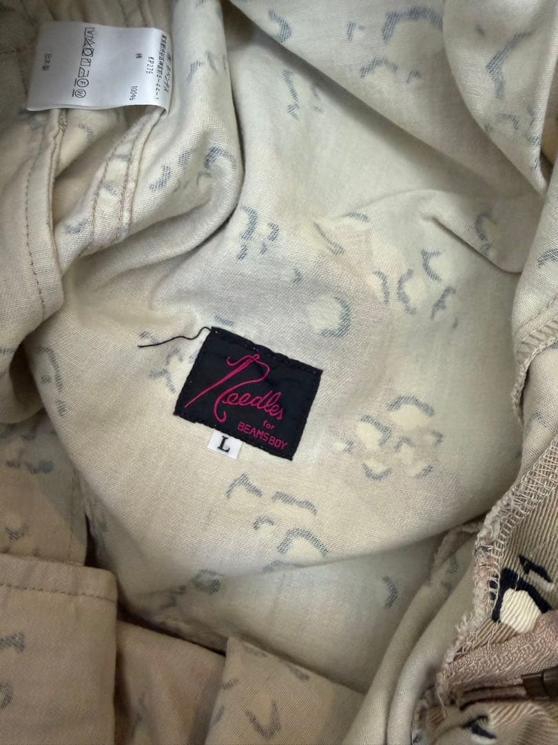 別注】Needles BEAMSBOY ヒザデルカーゴパンツ チョコチップカモ