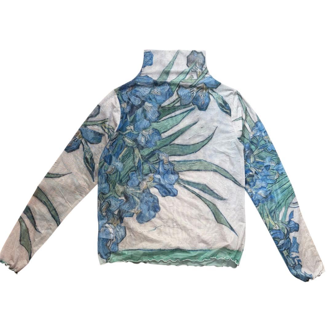 【美品】sahara High Neck Sheer Top 03Irises