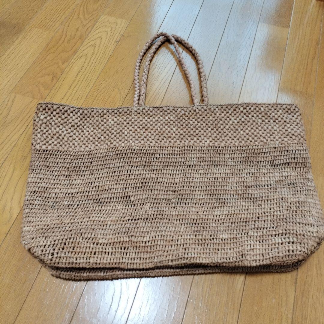 ラフィア トートバッグ 大きめ