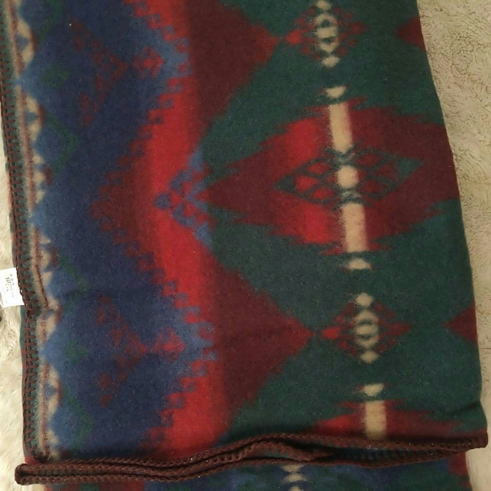 新品 ラルフローレンホーム グリーンビーコン スタジアムブランケット ネイティブ