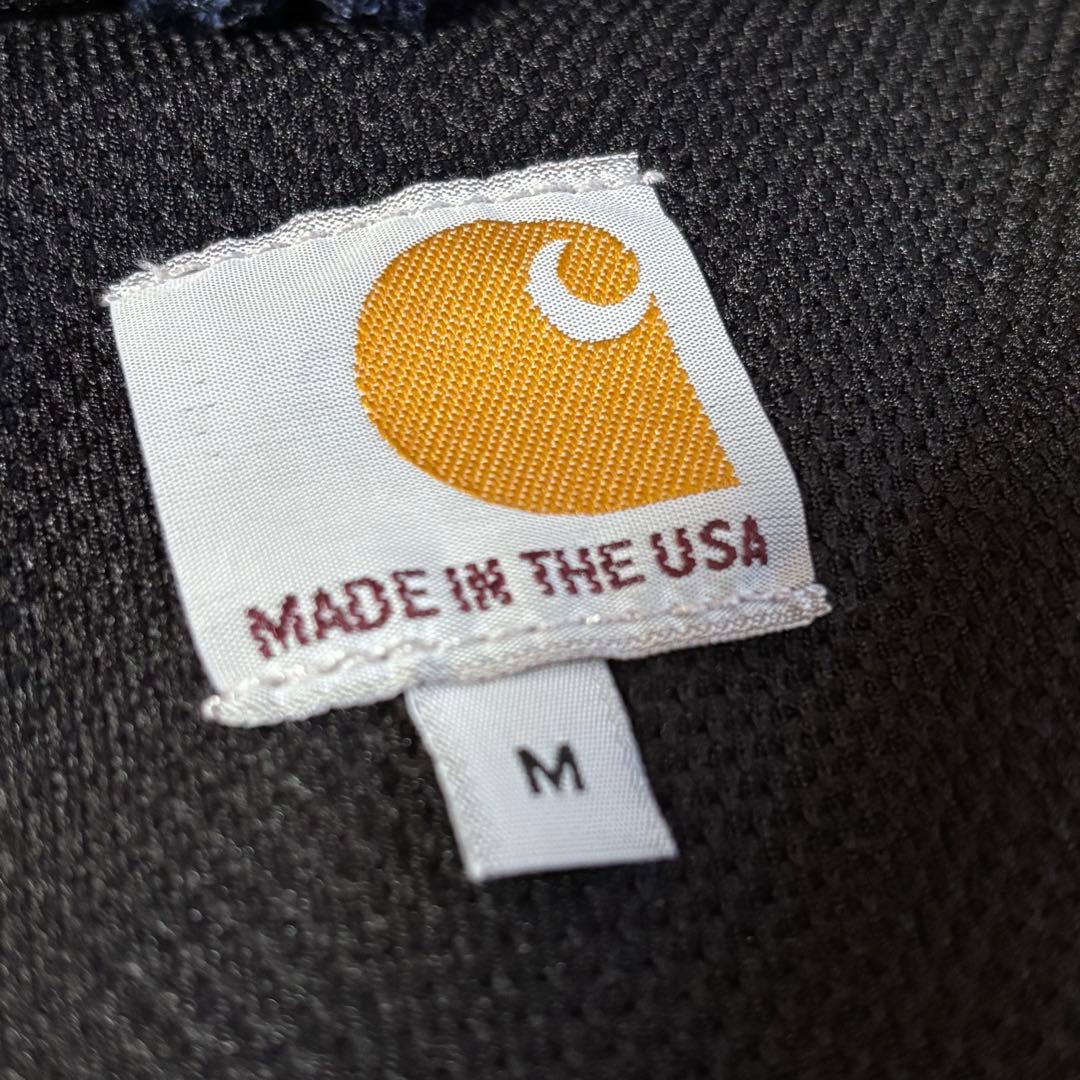 美品 USA製 カーハート アクティブ ジャケット パーカー M ネイビー 紺