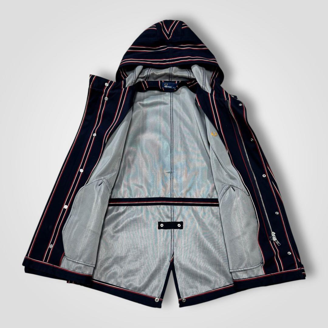 1711◆フレッドペリーレジメンタルストライプ モッズパーカーコート藤井郁弥