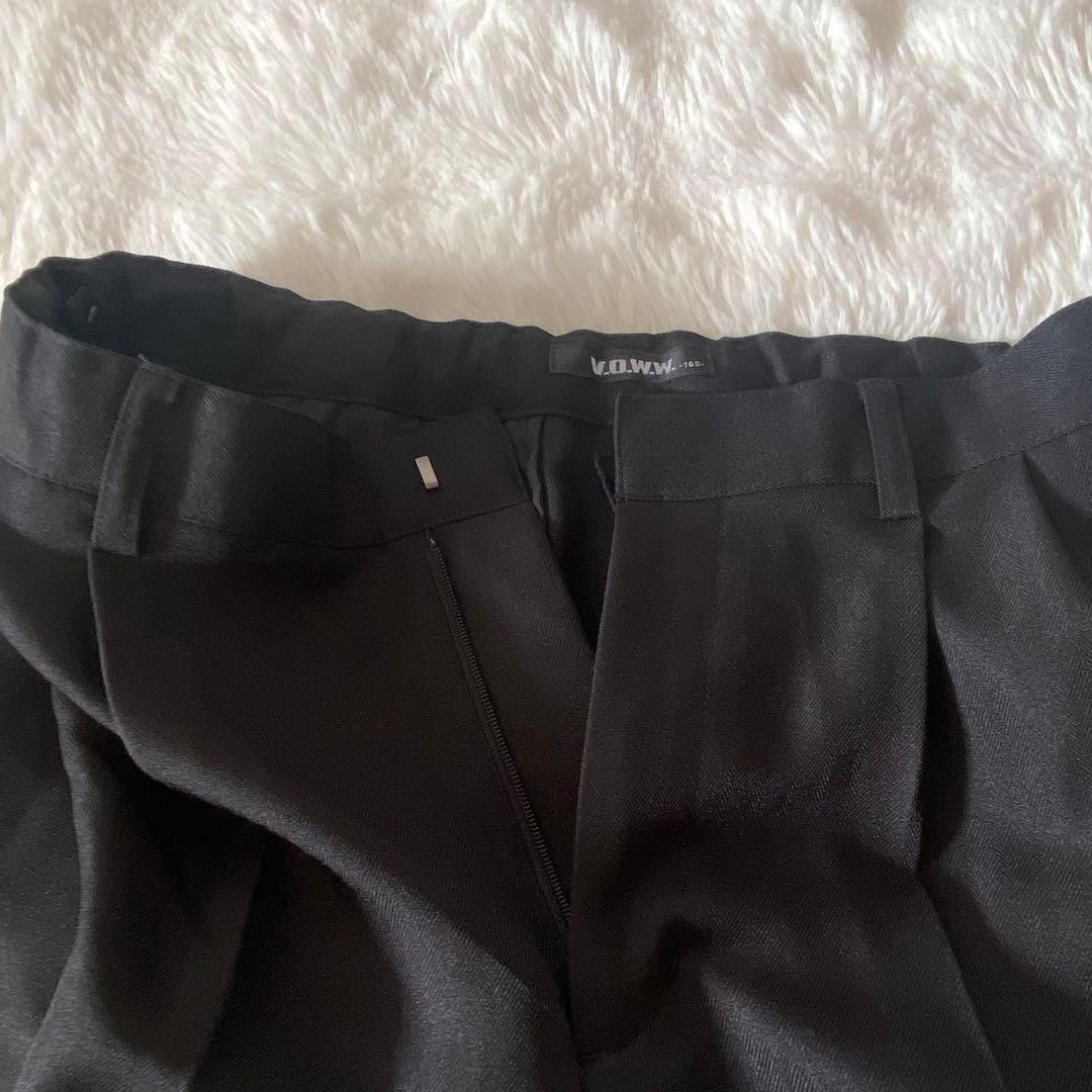 極美品★165 男の子 セットアップスーツ フォーマル 卒業式 黒　voww