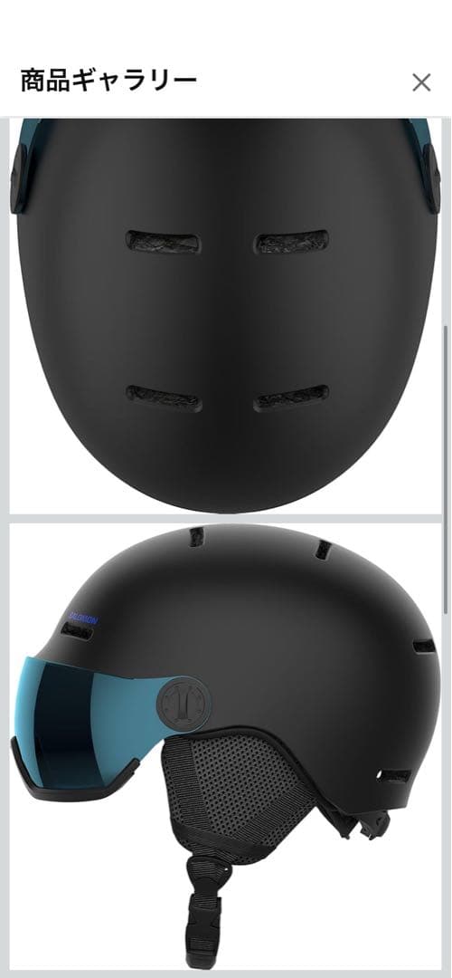 SALOMON スキー/スノーボードヘルメットORKA VISORキッズ S