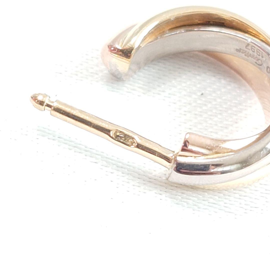 【磨き済】カルティエ トリニティ フープ ピアス 片耳用 6722