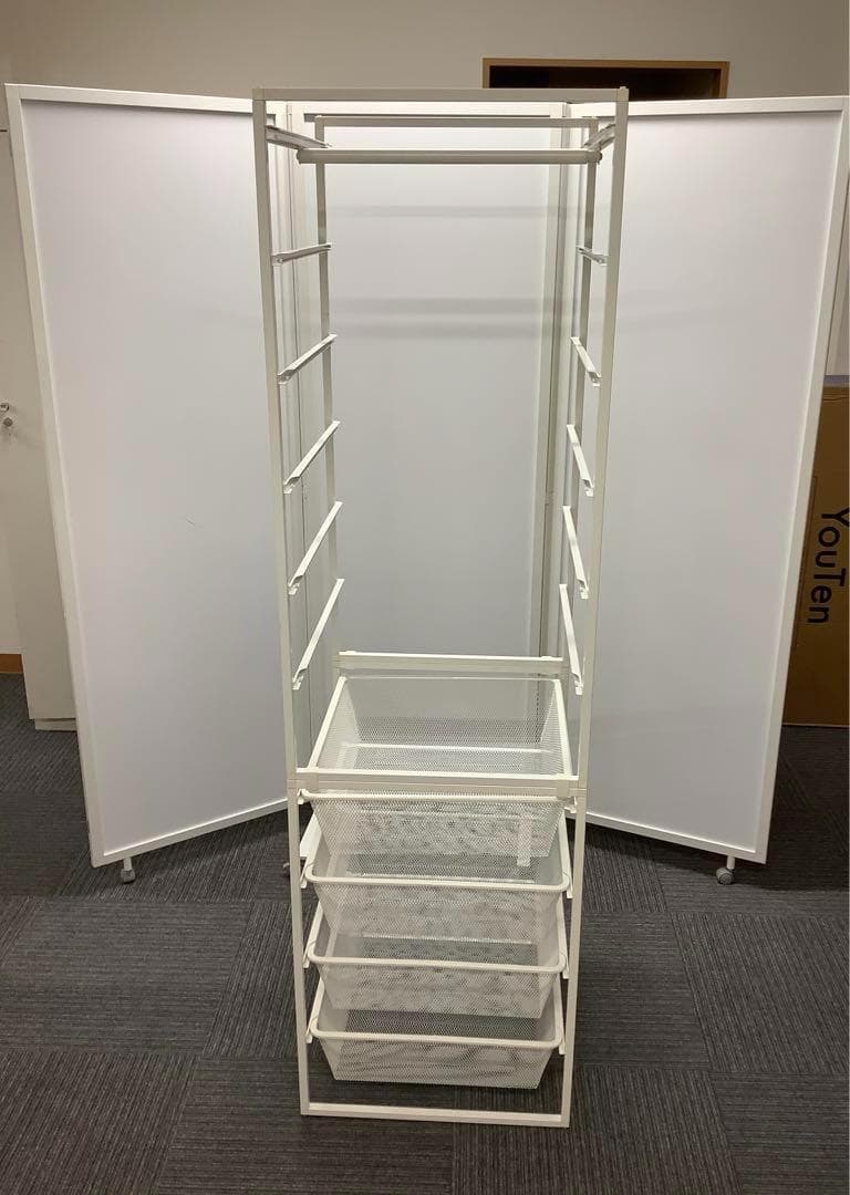 ppqq イケア ハンガーラック ヨナクセル ワードローブ 2点セット