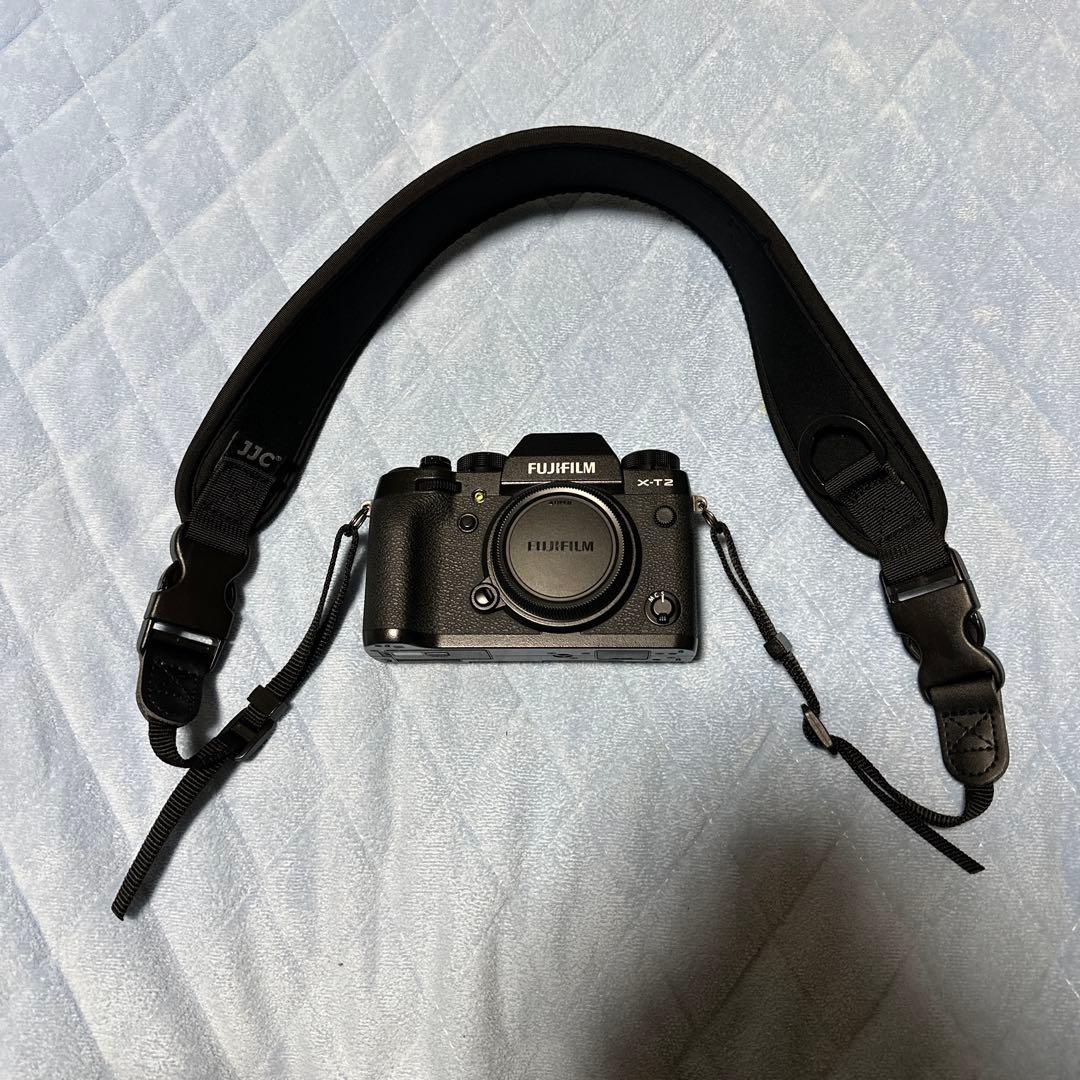 FUJIFILM X-T2 カメラ　富士フィルム　JJC ストラップ
