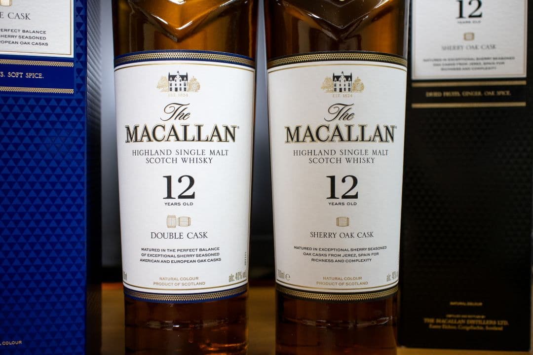 ザ・マッカラン シェリーオークカスク+ダブルカスク 2本セット