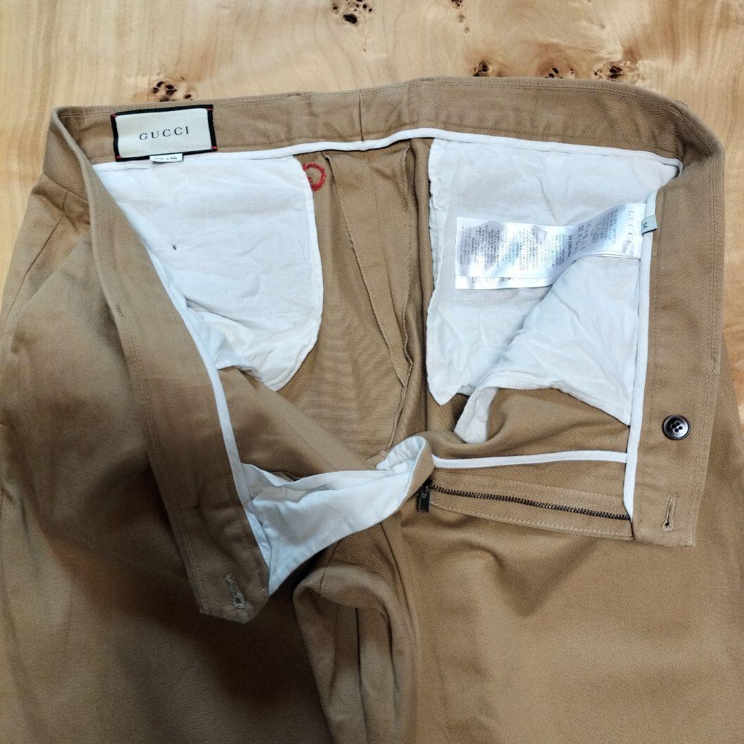 GUCCI ベージュ チノパン(6-10)