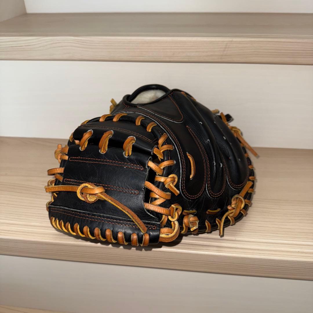 ★15日限定値下げ【ミズノプロ】一般軟式キャッチャーミット號 M-R型グラブ袋付