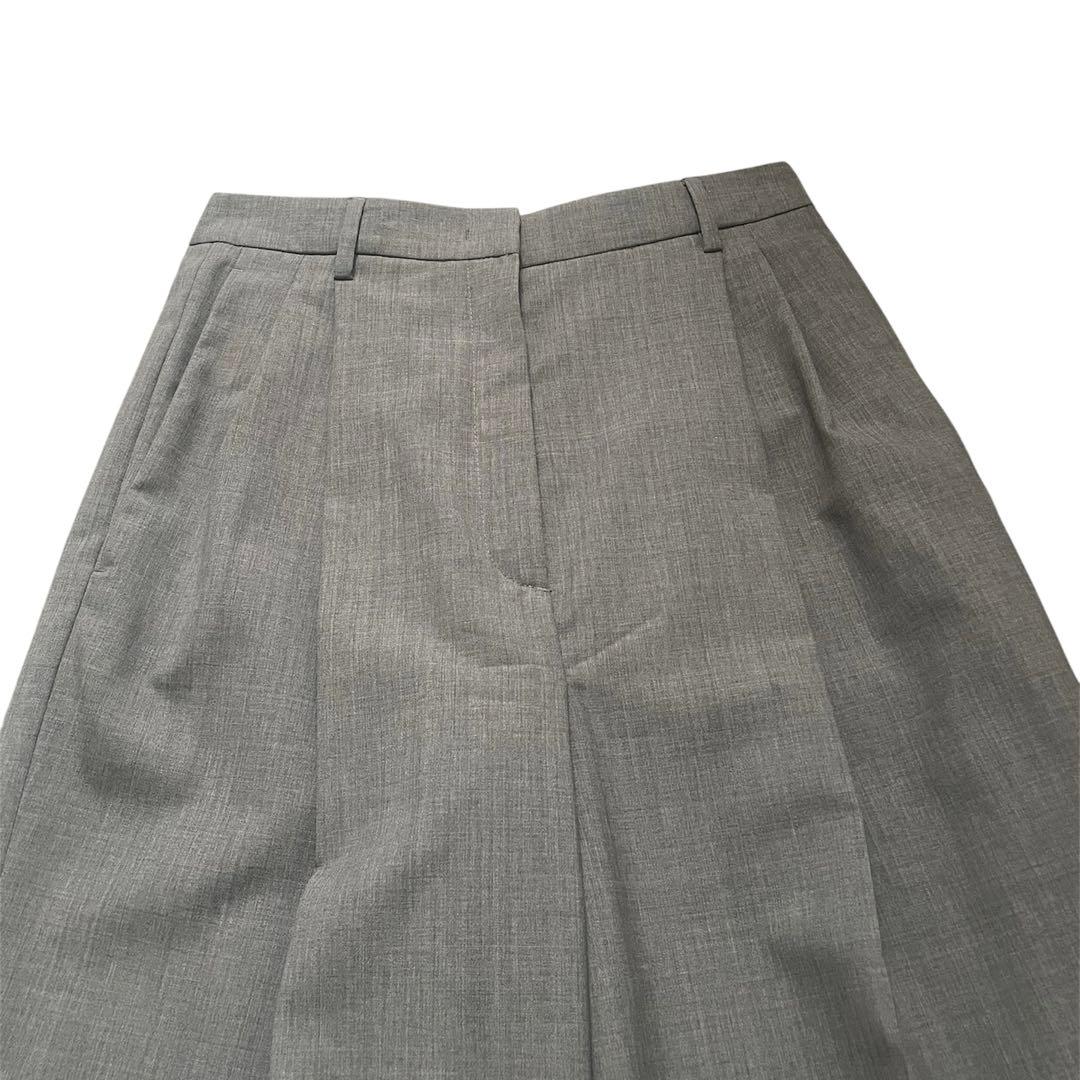 美品25SS PRADA wide slacks グレー
