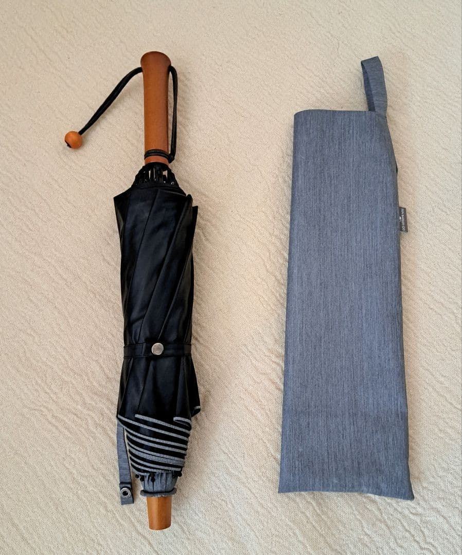 サンバリア100　 フロストグレー　2段折　日傘　美品