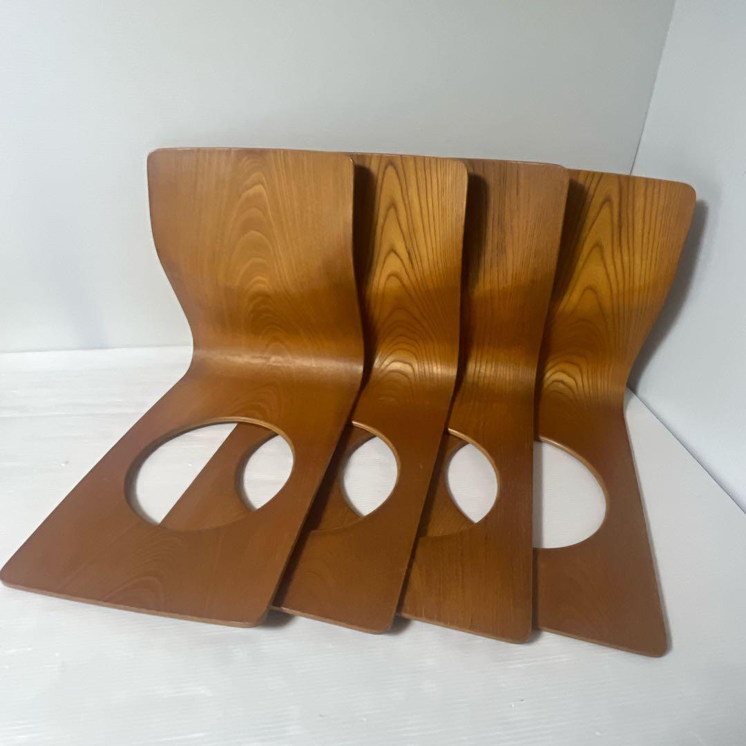 天童木工 Tendo 木製 座椅子 4脚 和室 旅館