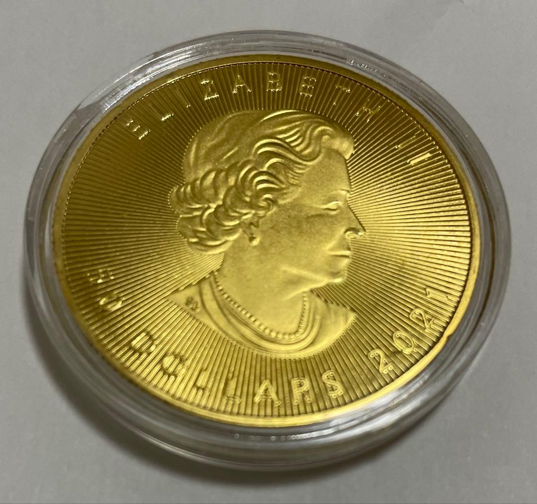 カナダ メープルリーフ金貨 50ドル 2021年　gp